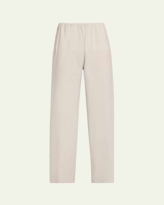 High-Waist Cotton Bias Pants